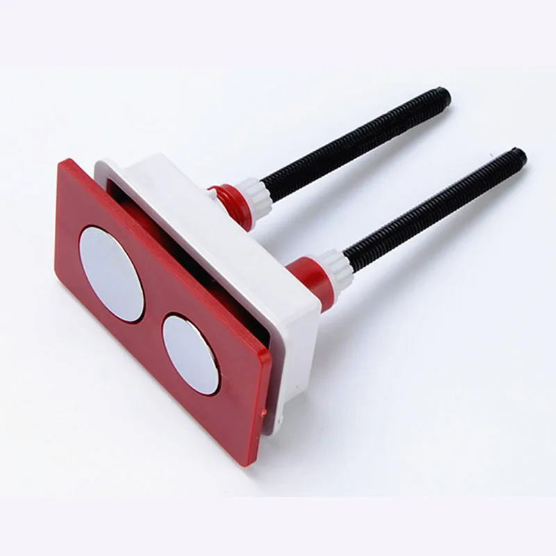

Rectangular red toilet dual push button,85X46mm Toilet flush water tank double push button,toilet water tank accessories,J18332