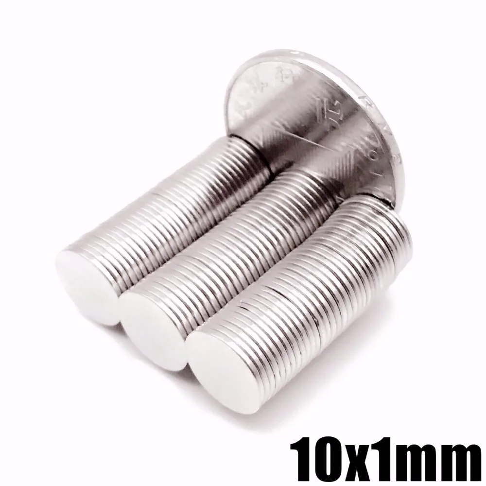 

50Pcs 10x1 Neodymium Magnet Permanent N35 10mm x 1mm NdFeB Super Strong Powerful Magnetic Magnets Small Round Disc 10*1mm