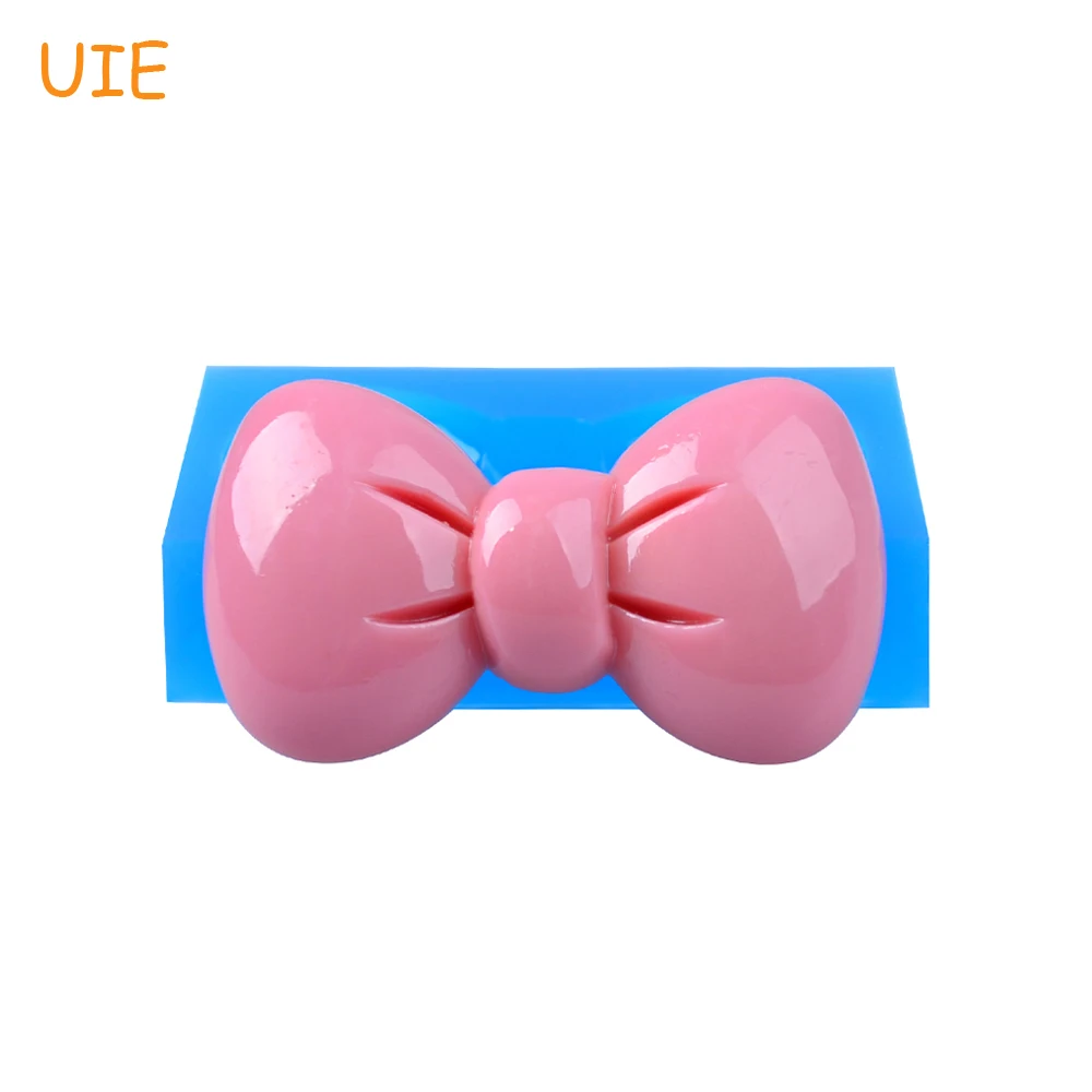 FYL527U 56.8mm Bow Flexible Silicone Mold - Bowknot Cake Decoration Sugarcraft Fondant Jewelry Cookie Biscuit Resin | Дом и сад