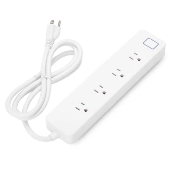 

WiFi Smart Power Strip Surge Protector with 4 Outlets Remote Control Save Energy Smart Switch Timer Works with Alexa