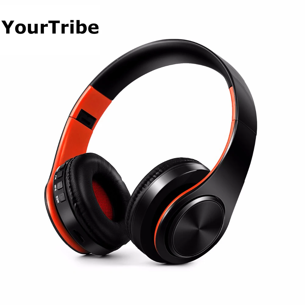 Беспроводной наушники Bluetooth гарнитура Hi Fi стерео с микрофоном/TF карта для