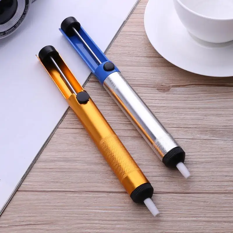 

1pcs Metal Solder Sucker Desoldering Pump Removal Vacuum Soldering Iron Desolder Suction Tin Pen Hand Tools Welding Tools