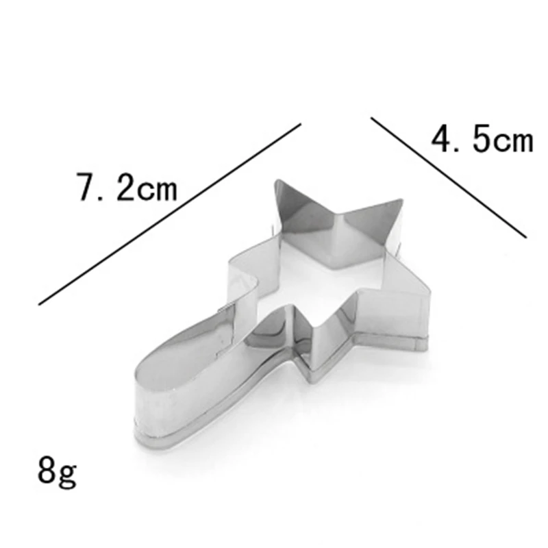 Рождество Волшебная палочка для печенья из нержавеющей стали, для десертов печенья пресс-формы для приготовления пищи маг тема металлические резаки форма для печенья
