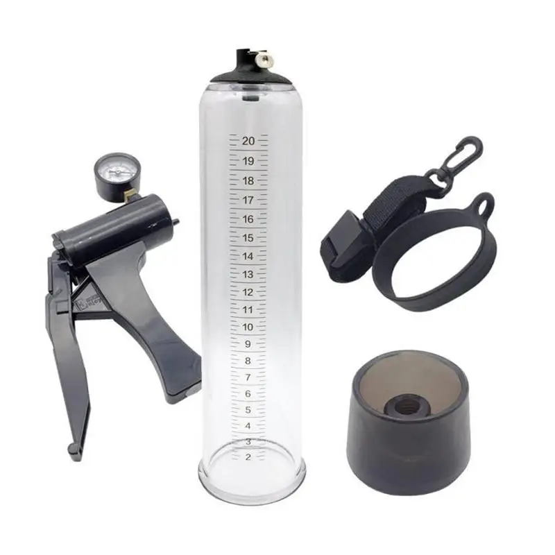 Billig Männlichen Multifunktionale Erektion Hydrotherapie Vakuum Penis Pumpe Wasser Luft Exerciser Penis Spa Bad Massager Manometer Enlargem