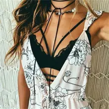 Женский кружевной бюстгальтер с цветочным принтом бюстье укороченный топ без подкладки безрукавки