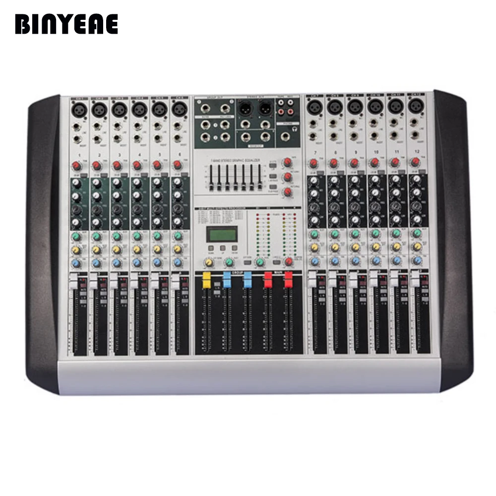 HX1202 Новый профессиональный аудио DJ миксер 12 каналов микшерный пульт Mezcladora De |