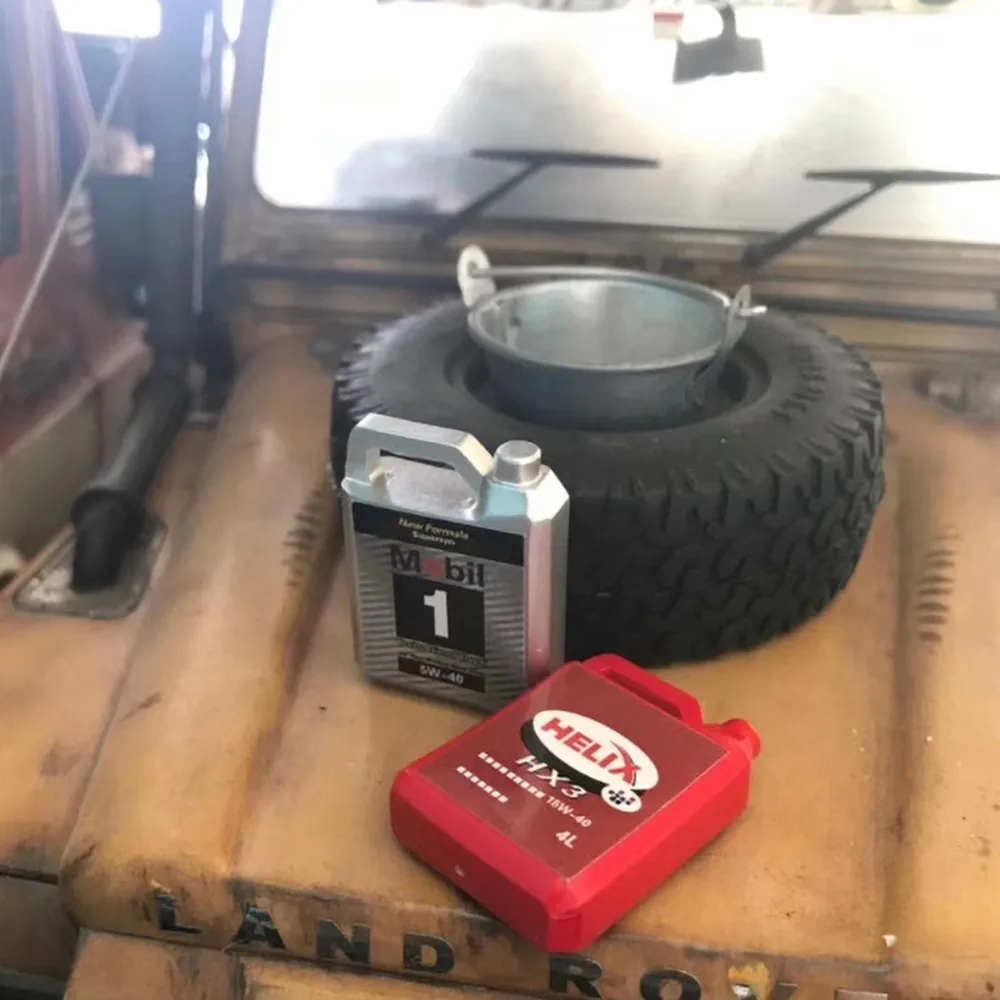 Металлический корпус масла двигателя для 1/10 RC Гусеничный автомобиль TRX4 Defender Bronco