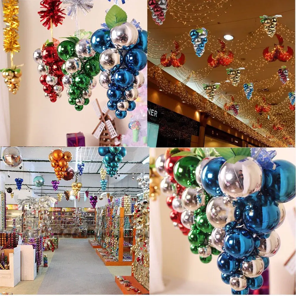 

Christmas Grape String Balls Baubles Hanging Ornament Xmas Party Home Decoration