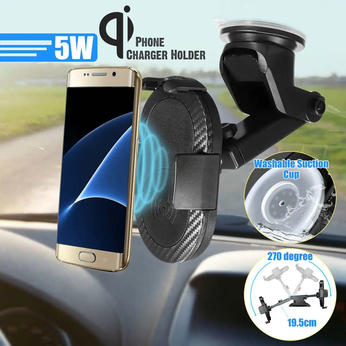 تشى اللاسلكية شاحن الجاذبية حامل هاتف المحمول دعامة تثبيت العالمي سيارة الهواء تنفيس لوحة قوس لسامسونج S9 ل فون تشى اللاسلكية شاحن الجاذبية حامل هاتف المحمول دعامة تثبيت العالمي سيارة الهواء تنفيس لوحة قوس لسامسونج S9 ل فون