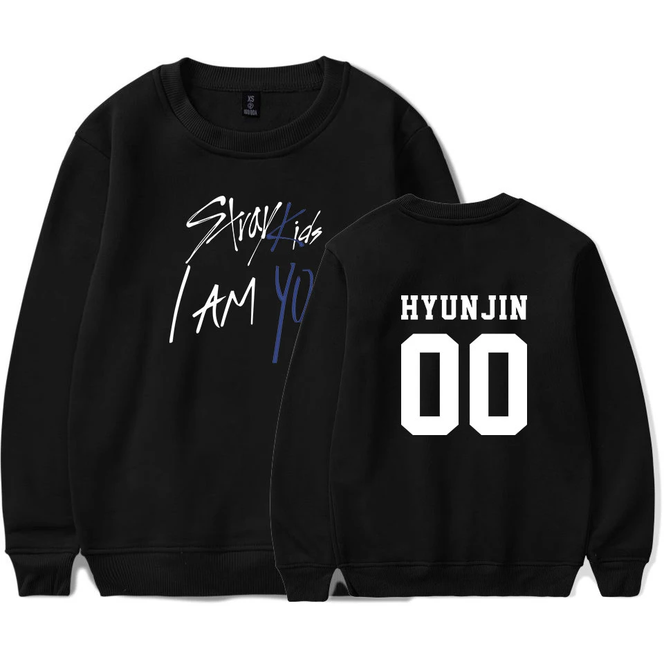 

LUCKYFRIDAYF 2018 Stray Kids I Am You New Idol Print Warm Sweatshirts Women Capless Hoodies Women/Men Pullover Soft Clothing