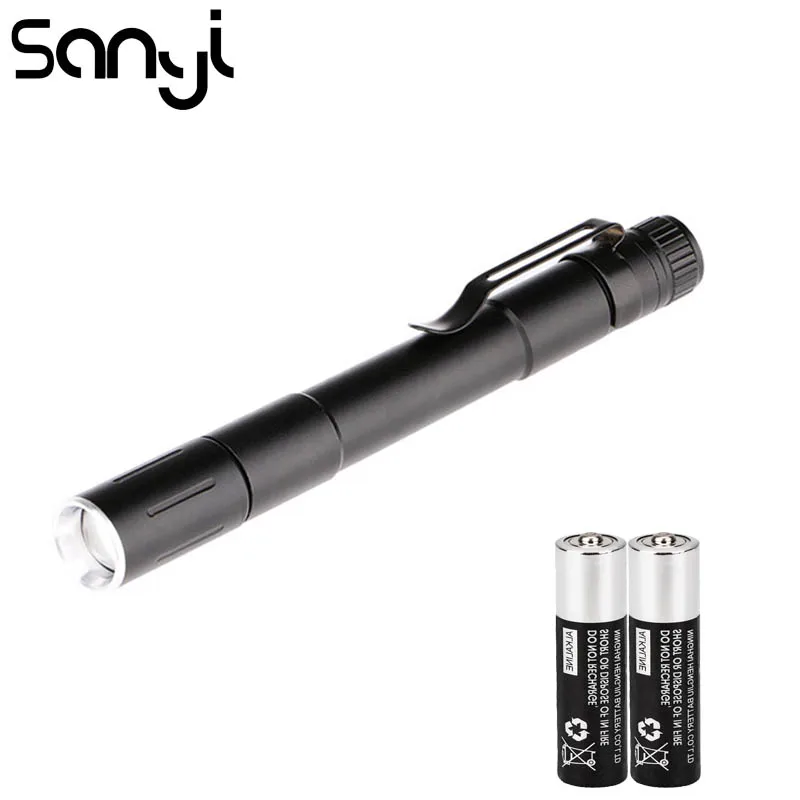 

SANYI XPE LED Flashlight Torch Medical Penlight by 2*AAA Battery Working Light Portable Lantern Linternas LED