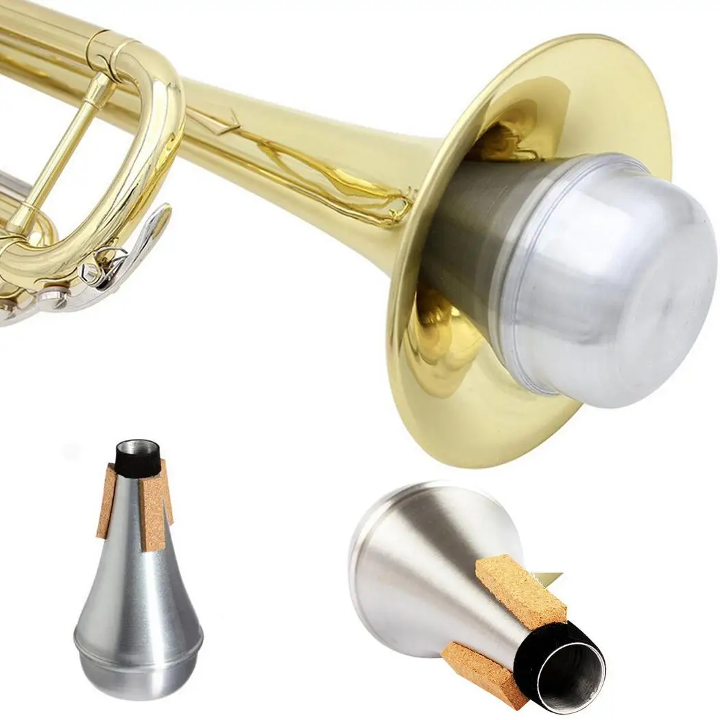

Lightweight Aluminum Practice Trumpet Mute Straight mute Silencer for Compatible with almost types trumpet Jazz
