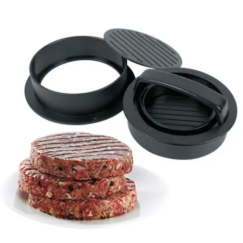 

Home Kitchen New Convenient Stuffed Burger Press Hamburger Grill BBQ Patty Maker Juicy Meat Grinder Machine