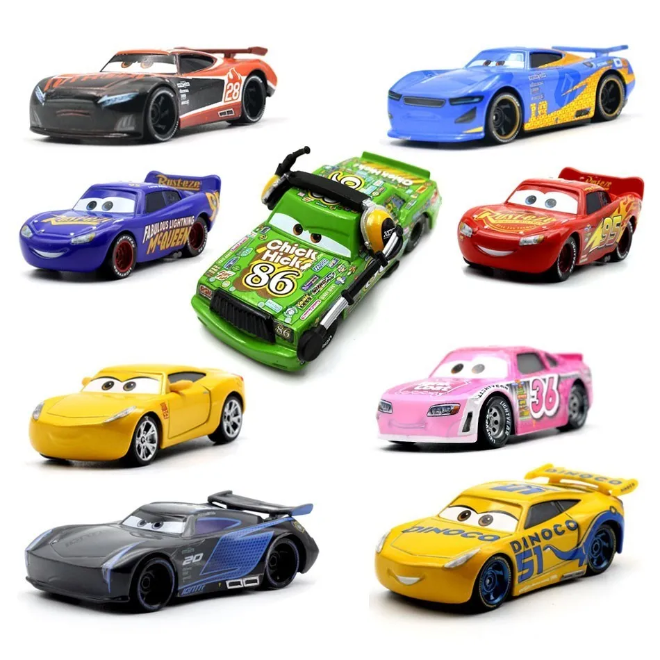 27 Style Disney Pixar Cars 3 New Lightning McQueen Jackson Storm Diecast Metal Toy Car Model Birthday Gift Toy For Kid Boy