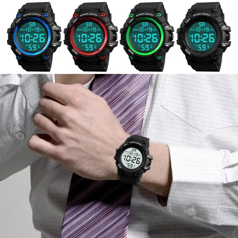 

30m Waterproof Luminous Electronics Watches Men Sports Digital Wristwatch Men Watches For Outdoor Outing
