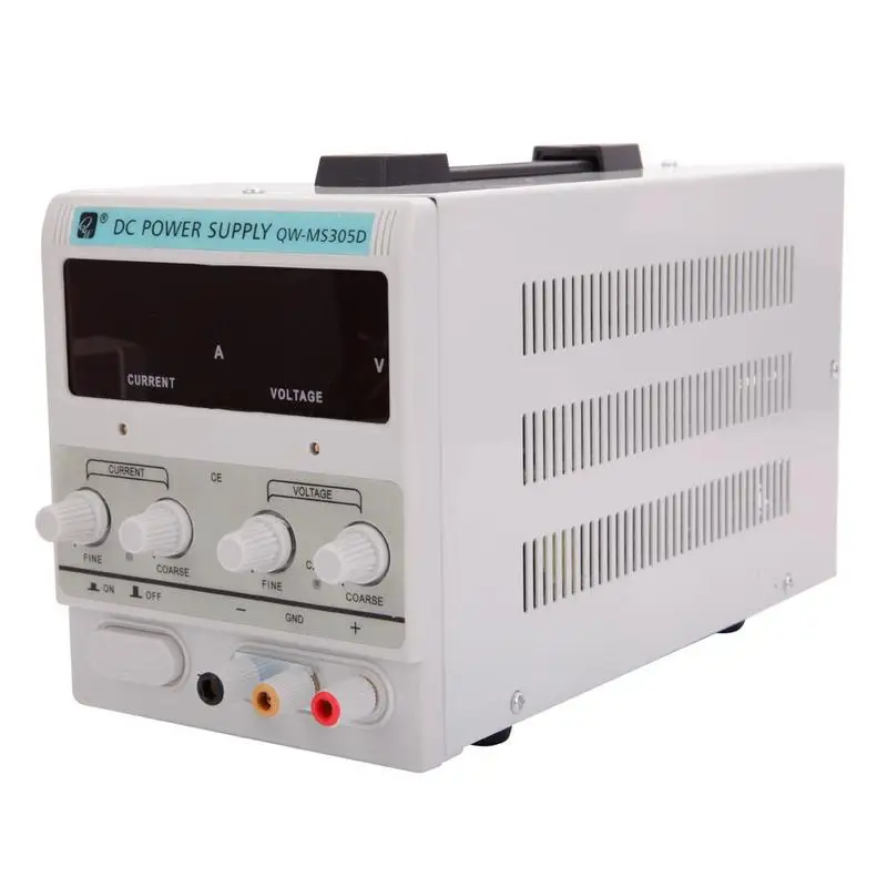 

30V 5A Adjustable DC Stabilizer Power Supply US Plug Digital Regulated Power High Precision and Stability 3 LED Screen Displays