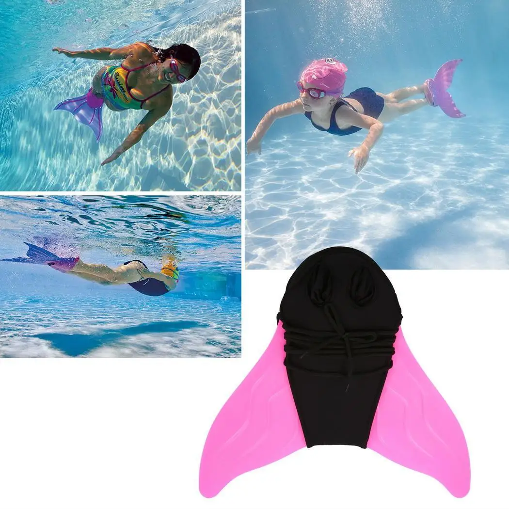 И лодыжки для взрослых стиль сиамская Русалка веб-кровать дети розовый оборудование плавание