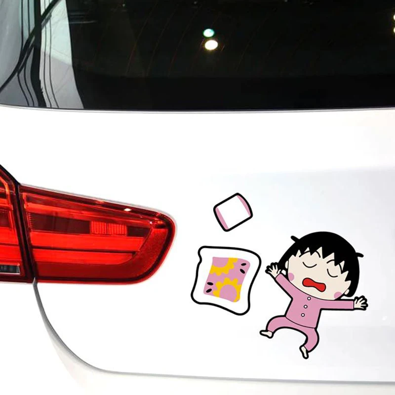

Adorable Car Sticker Lovely Maruko Sticker Waterproof Vinyl Decal Car Styling for Fridge Motorcycle Auto Closet Suitcase