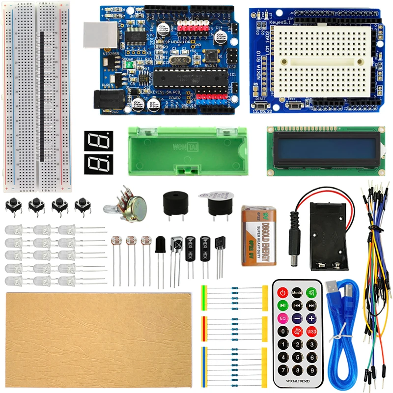 Стартовый набор для Arduino UNO R3 RFID датчик Обучающий Розничная коробка|Интегральные