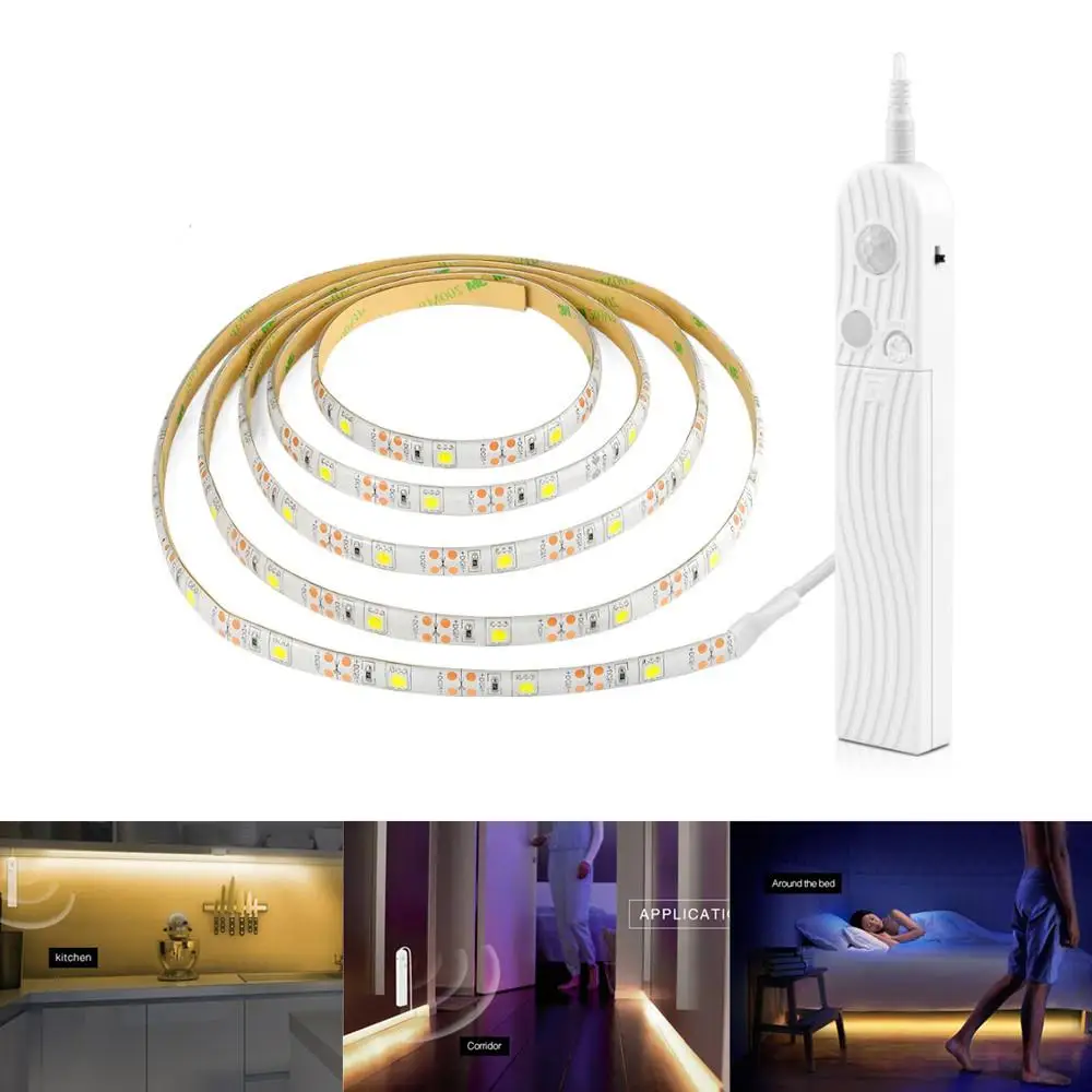 LED Under Kitchen Cabinets Strip Light Motion Sensor ...