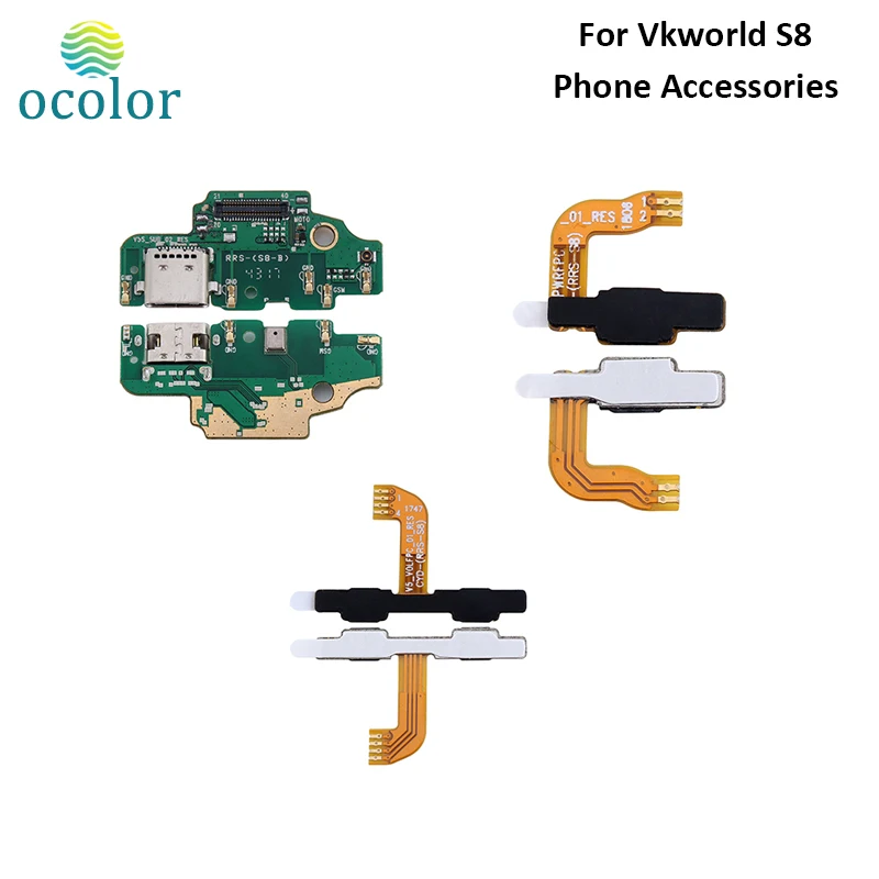 Ocolor для Vkworld S8 USB разъем плата зарядки Кнопка громкости гибкий кабель включение