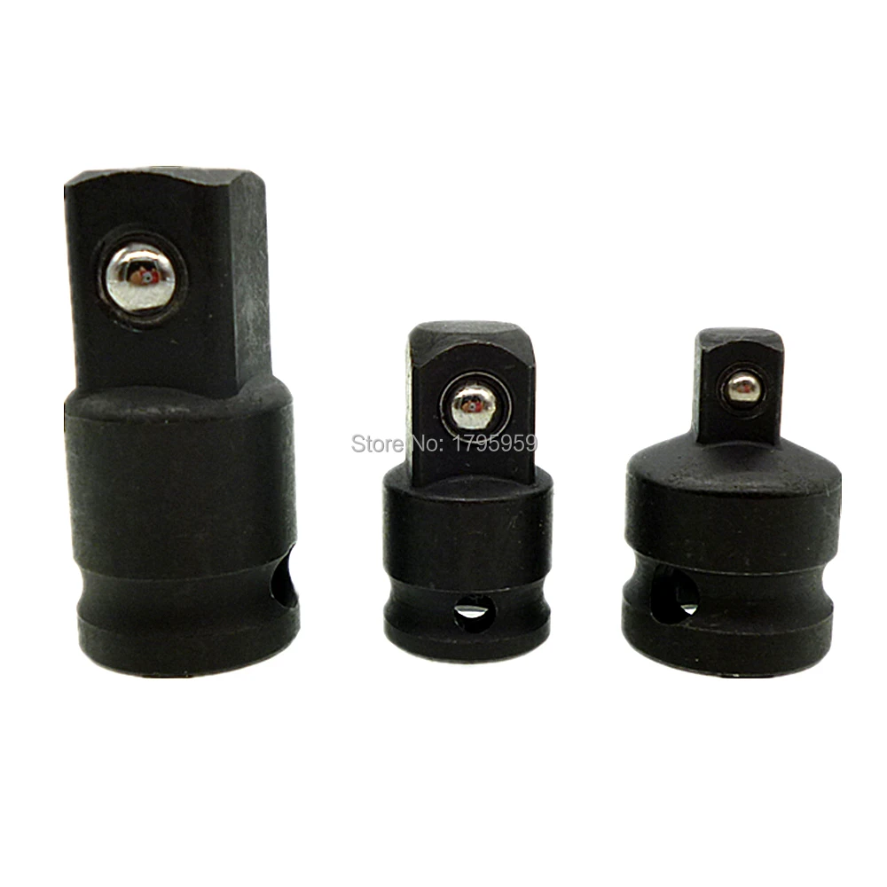 

3 Piece Air Impact Socket Wrench Tool Reducer Adapter Converter Set Air Ratchet Tools 3/8" 1/2" 1/4" Square Drives Adaptor Kit
