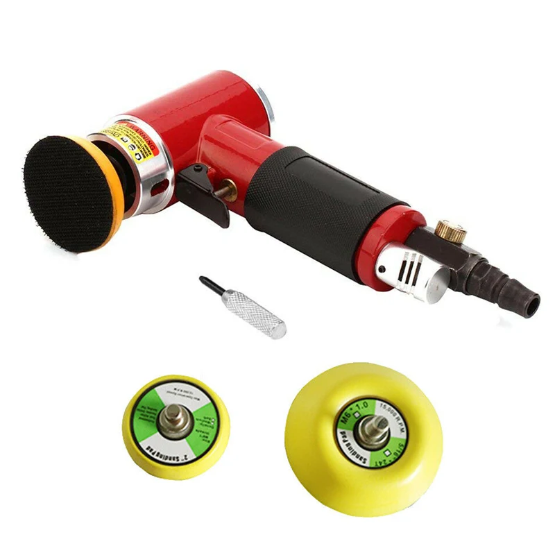 

90 Degree Angle 2" 3" Air Sander Grinder Pneumatic Sander Orbital Eccentric Dual Action Polisher For Auto Body Work