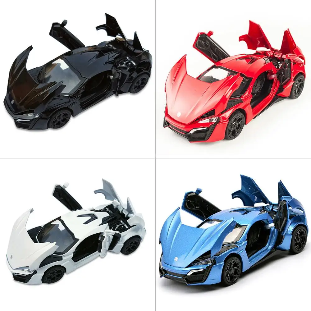 1:32 Hypersport Модель литья под давлением из сплава автомобили звук и свет автомобиль