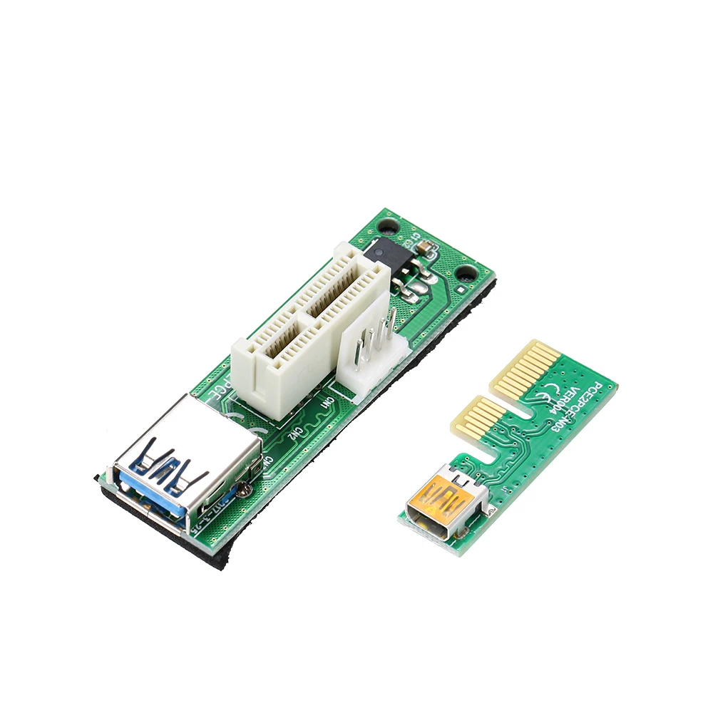 Удлинительный кабель Mini PCI E X1 плата расширения PCIE 1X под прямым углом 90 с usb кабелем