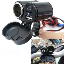 12 В автомобильный мотоцикл велосипед Водонепроницаемый прикуриватель портативный мобильный телефон USB источник питания зарядное устройство Порт Разъем для зарядки