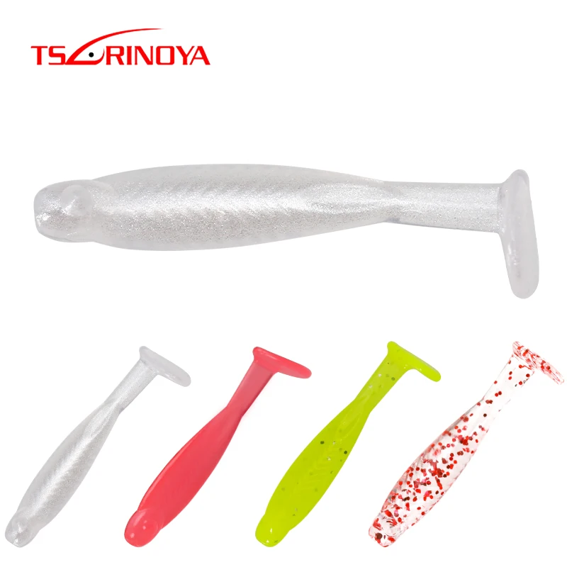 Приманка TSURINOYA для рыбалки TR 0 2 г 30 мм 10 шт. AJING T tail Мягкая приманка рыба океанская