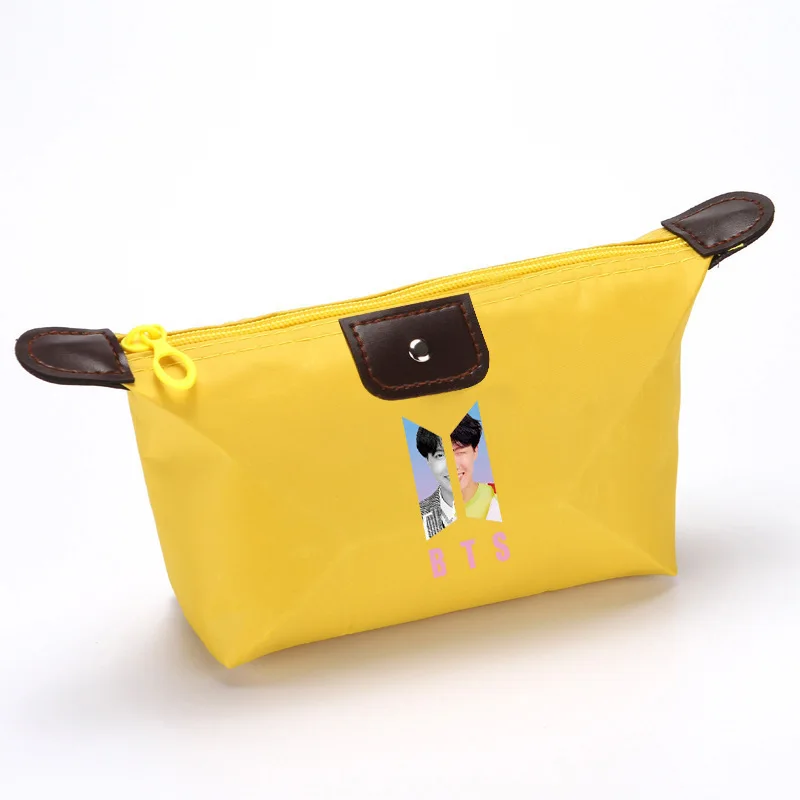 

Women Canvas Bag Multifunction Portable Waterproof Makeup Cosmetic Bag Bangtan Boys JUNG JOOK Jimin V Merchandise
