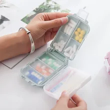 Portable Small Pill Container Plastic Container Medicine Pill Holder Cute pillendoosje For Candy Vitamin Pill Box portable 3 deck sealing plastic pill case box white jacinth