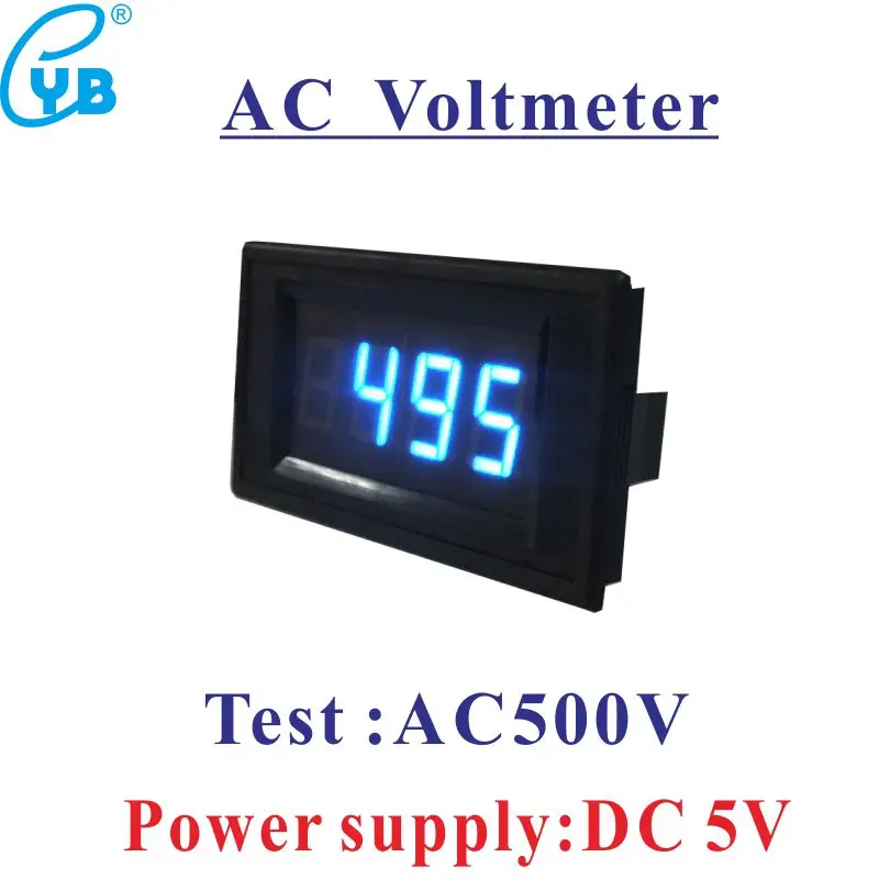 AC 0 500V LED Digital Voltmeter Voltage Panel Meter Volt