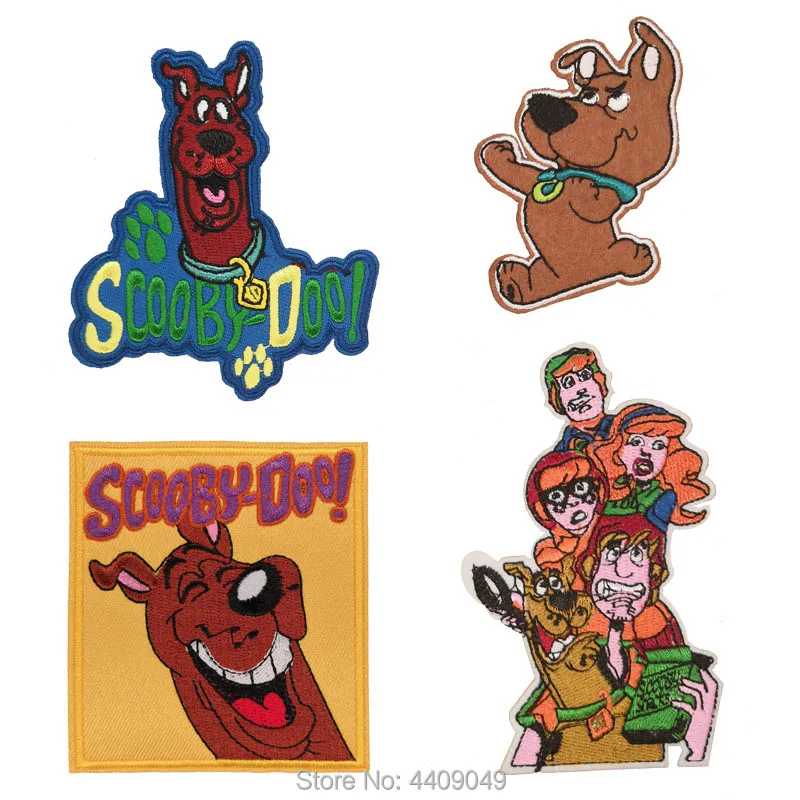 Мультяшная вышитая термоклейкая нашивка Scooby Doggy модная мультяшная животная