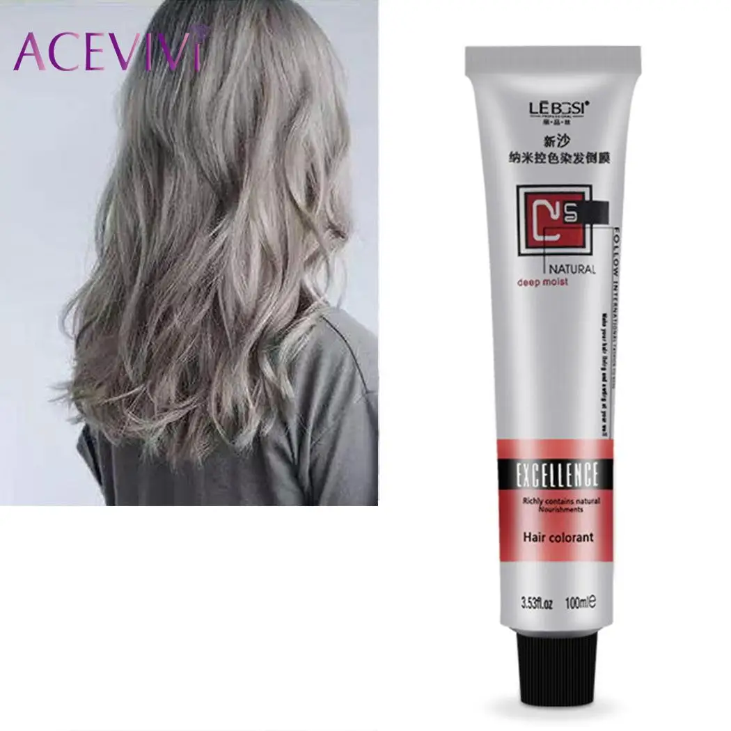 

100ml Unisex Hair Professional Long Lasing Salon Dye Cream Permanent Hair Color Bright Hair Dye Cream
