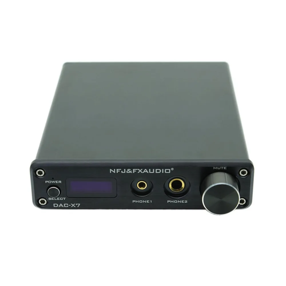 Nfj& Fxaudio Fx-Audio Dac-X7 Hifi 2,0 аудио цифровой усилитель высокой мощности Домашний Мини профессиональный усилитель Tpa3250 Ne5532 x2 70 Вт x2