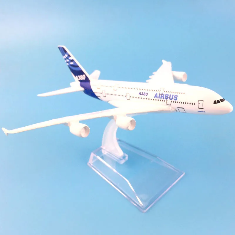 Модель самолета 16 см модель из литого металла 1:400 A380 игрушка|Вертолеты самолеты