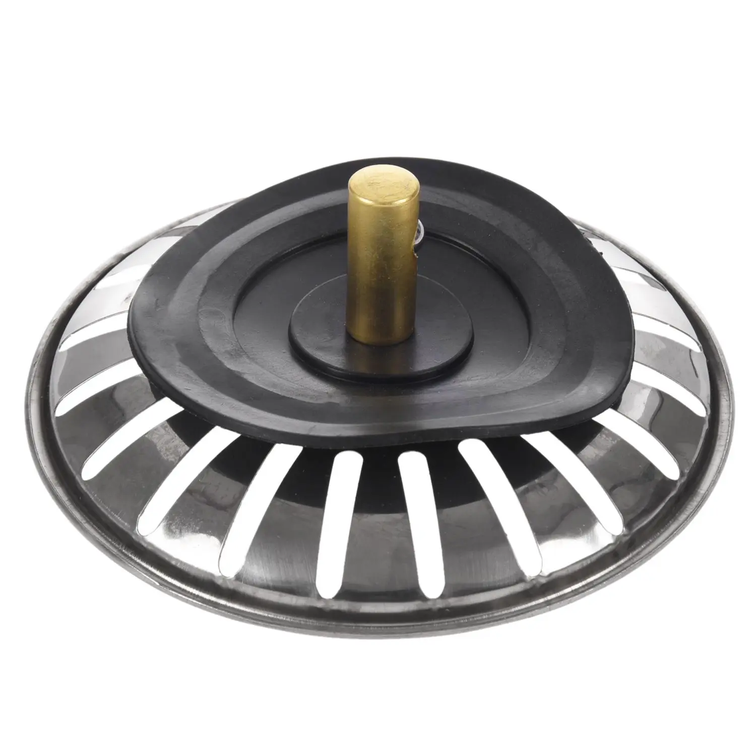 Kitchen Sink Strainer Drainer Draining Waste Plug Stainless Steel Water Stopper Sink Water Filter Plug Kitchen Accessories