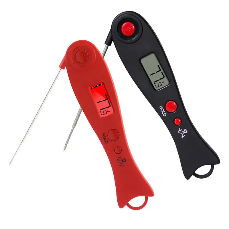 1 pc Digital Thermometer LCD Display Folding Instant Read Probe Meat