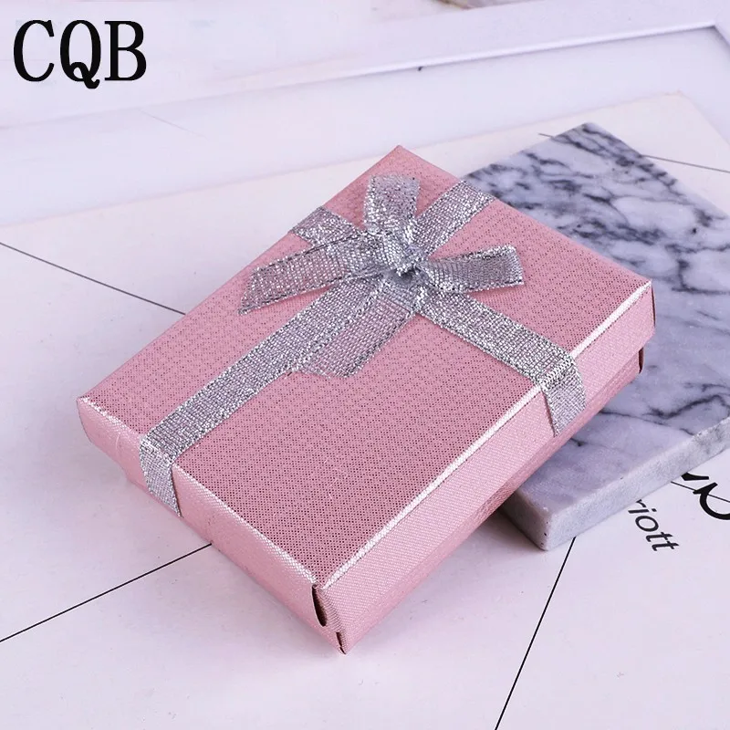 

2019 bow jewelry earrings necklace ring wedding gift box jewelry tray a lot of makeup jewelry tray brand Valentine's Day gift