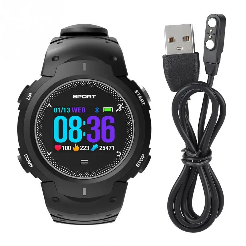 

HD 1.0-inch Color Screen Dynamic UI Heart Rate Smart Sports Fitness Bracelet smartwatches 2018 new style