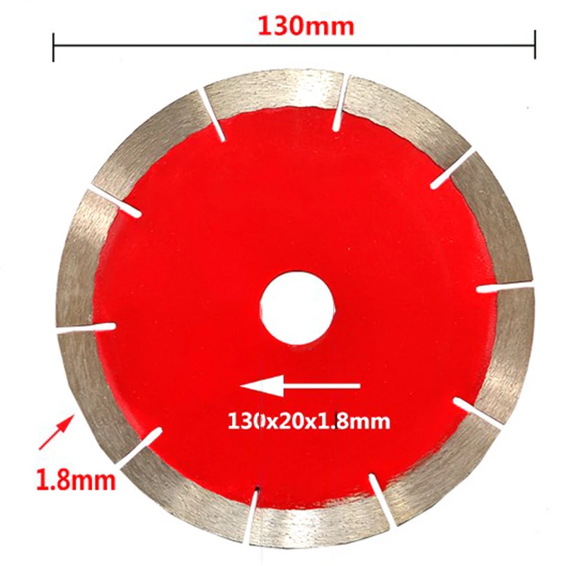 130 мм красный металлический сплав горячего прессования Turbo инструменты резка диск гранит мрамор строительные материалы
