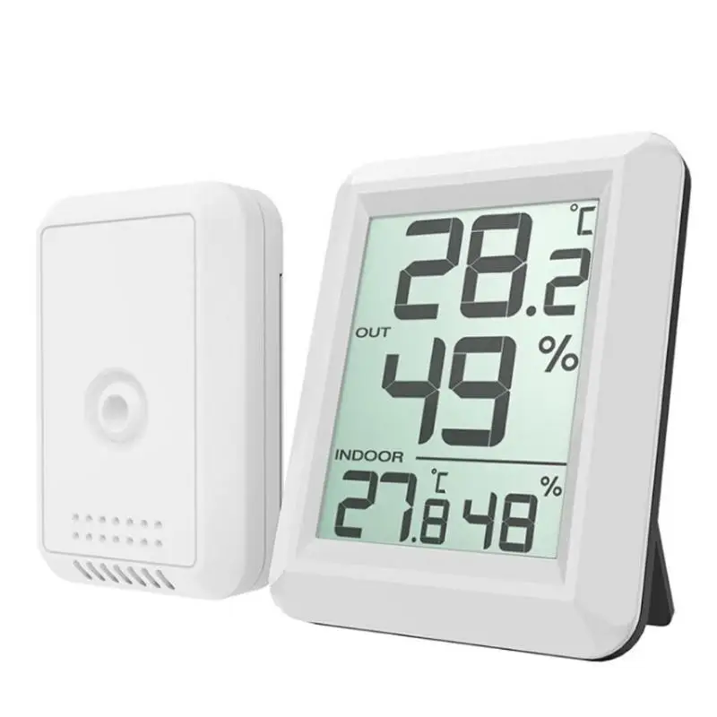 

Digital Wireless Weather Station Hygrometer Indoor Outdoor 2019 LCD Screen Thermo-Hygrometer Thermometer Humidity Monitor Meter