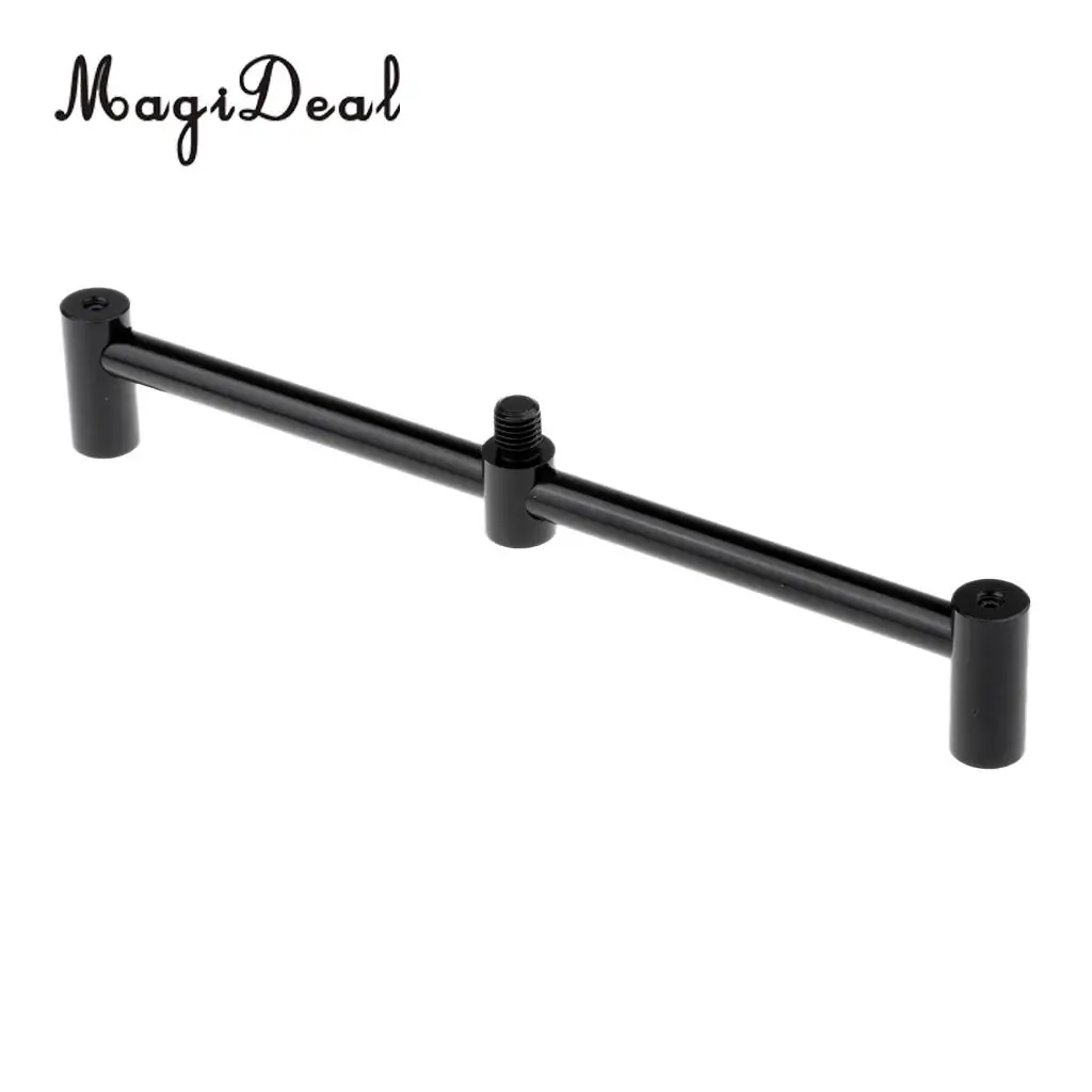 

Sunnimix Carp Fishing Buzz Bar for 2 Fishing Rod Holder/Bite Alarms for use with large big pit reels 17.5cm / 20.5cm