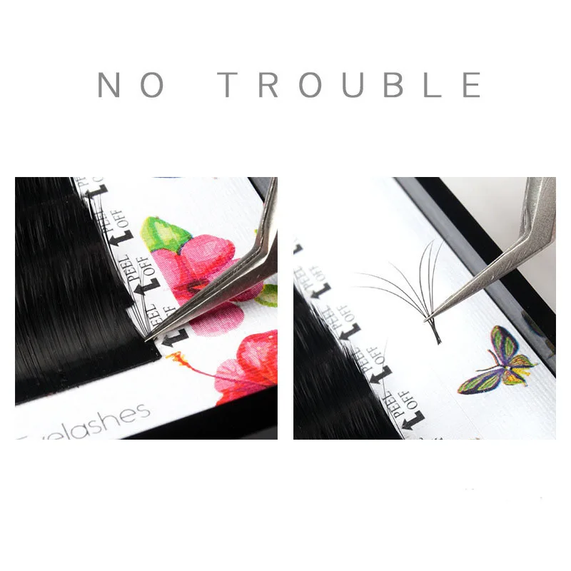 BRILLANT  Easy Fanning Volume Mega Eyelashes Extension Austomatic Flowering Rapid blooming Self-Making fans lashes