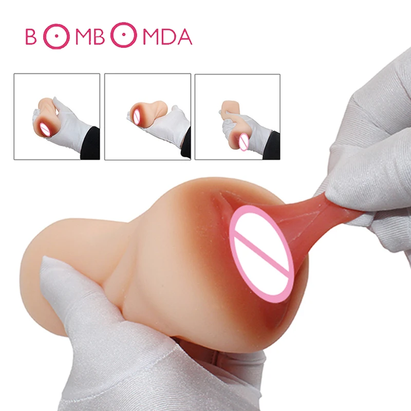 Male Masturbator Sex Toys For Men Artificial Vaginal font b Pussy b font Anal Mouth Stimulator