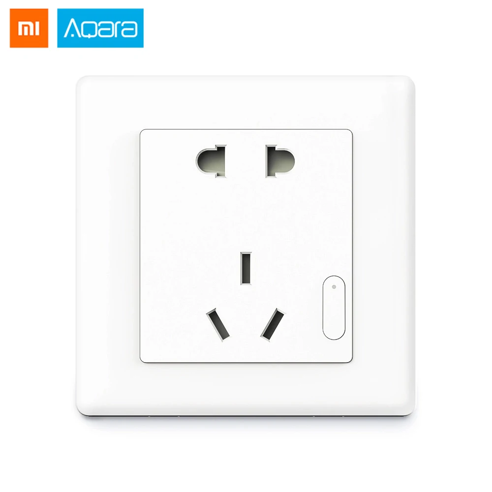 

Original New Aqara Smart Light Control ZigBee Wireless Switch Wall Socket Plug Work For Xiaomi Smart Home Xiaomi Smart Home Kits