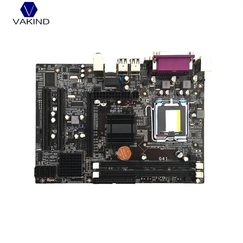 

NEW G41 PC Computer Desktop Motherboard LGA771 Support DDR3 Quad Core Dual Core Dual PCI Solid Capacitor Mainboard