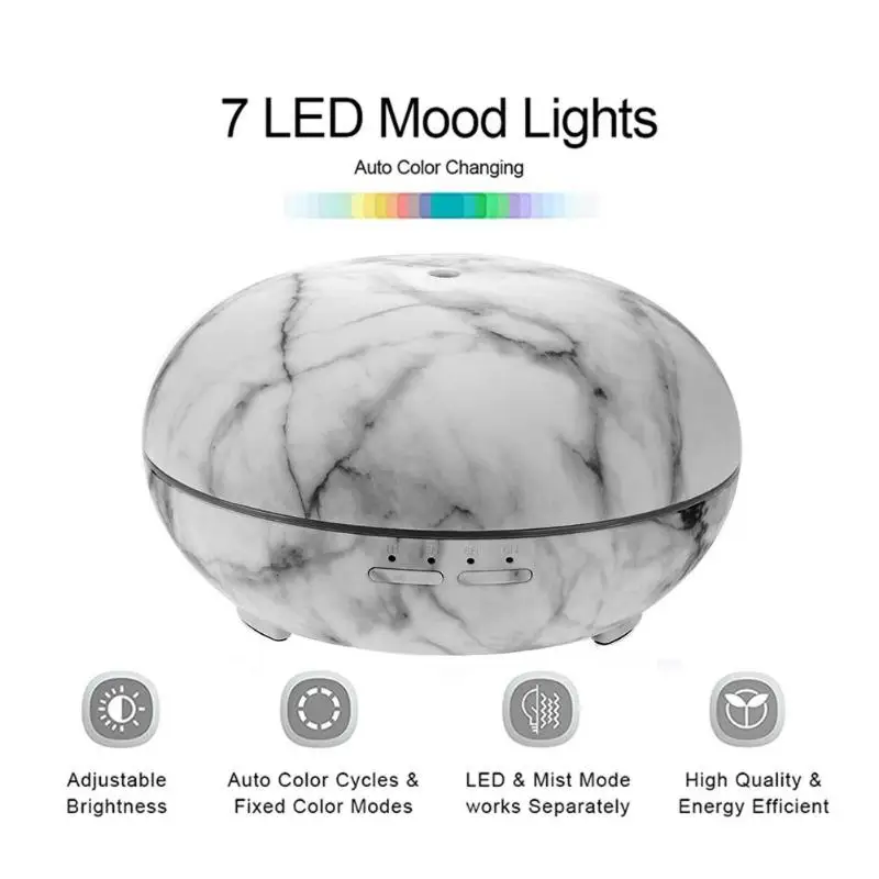 

Mini 300ml Ultrasonic Humidifier Wood Grain Air Humidifier Essential Oil Diffuser Electric Aromatherapy Aroma Diffuser LED Light